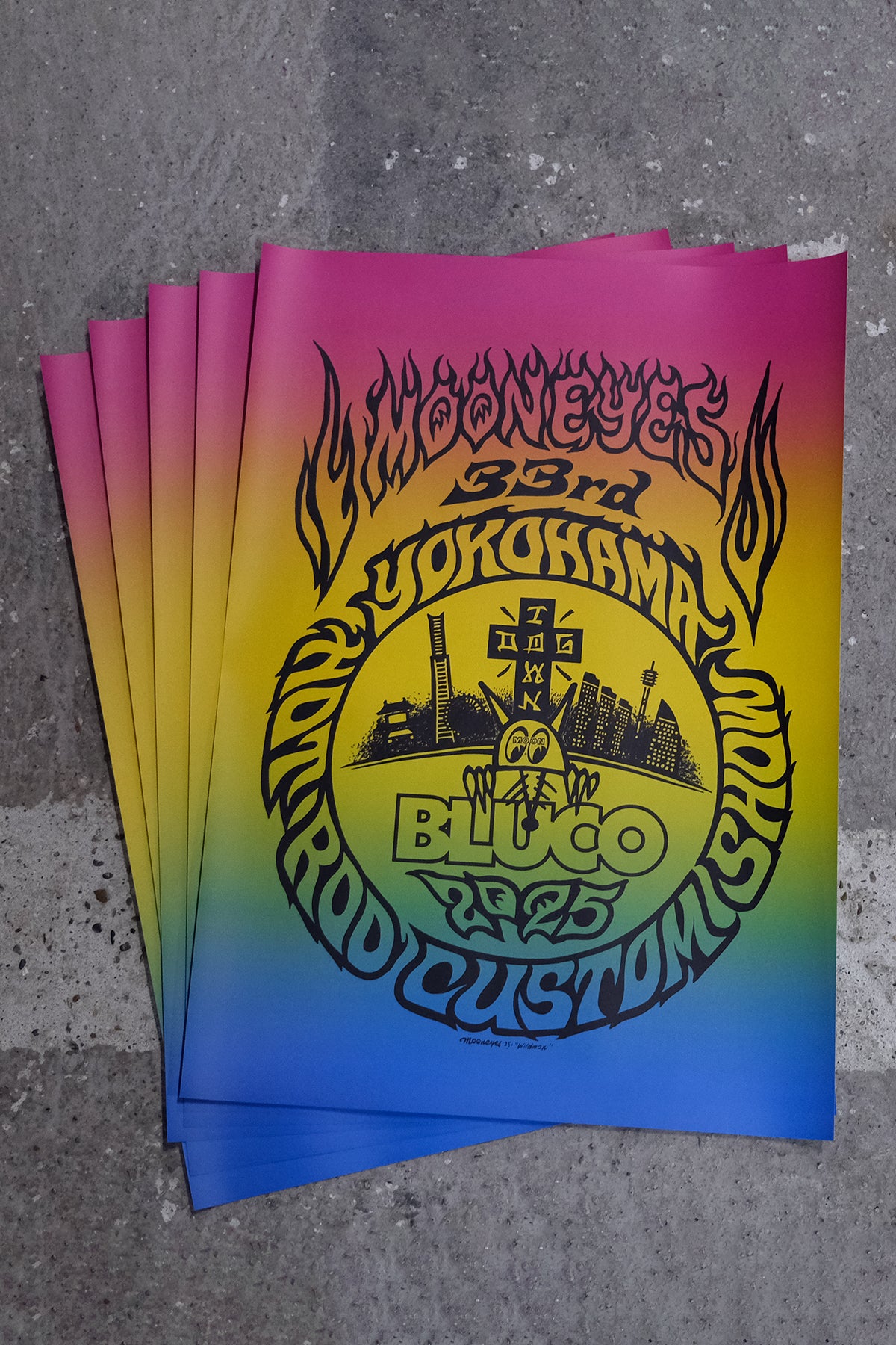 (MOONEYES x DOGTOWN x BLUCO) ポスター 5枚セット