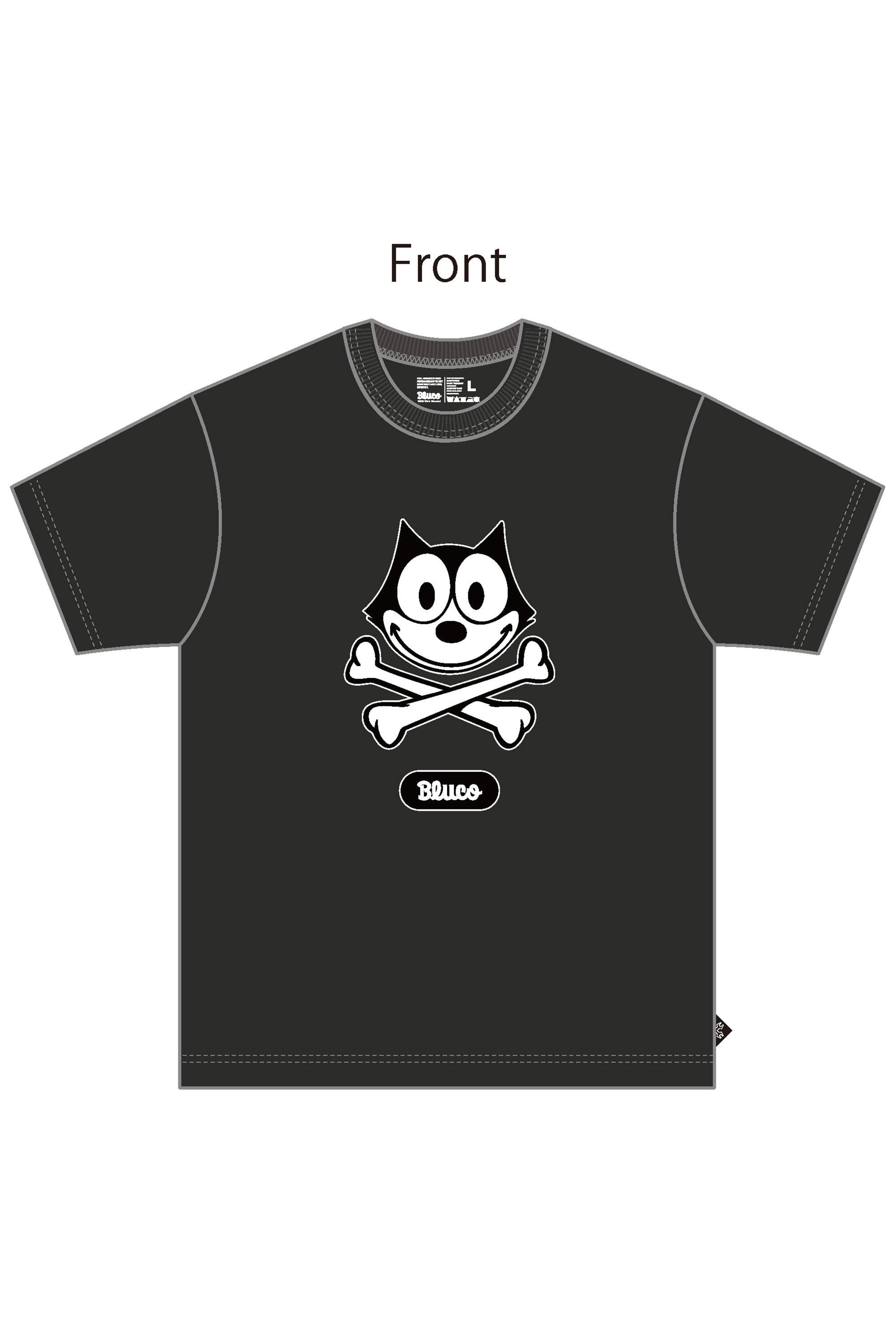 (FELIX×BLUCO) プリントTシャツ "Felix the Cat"
