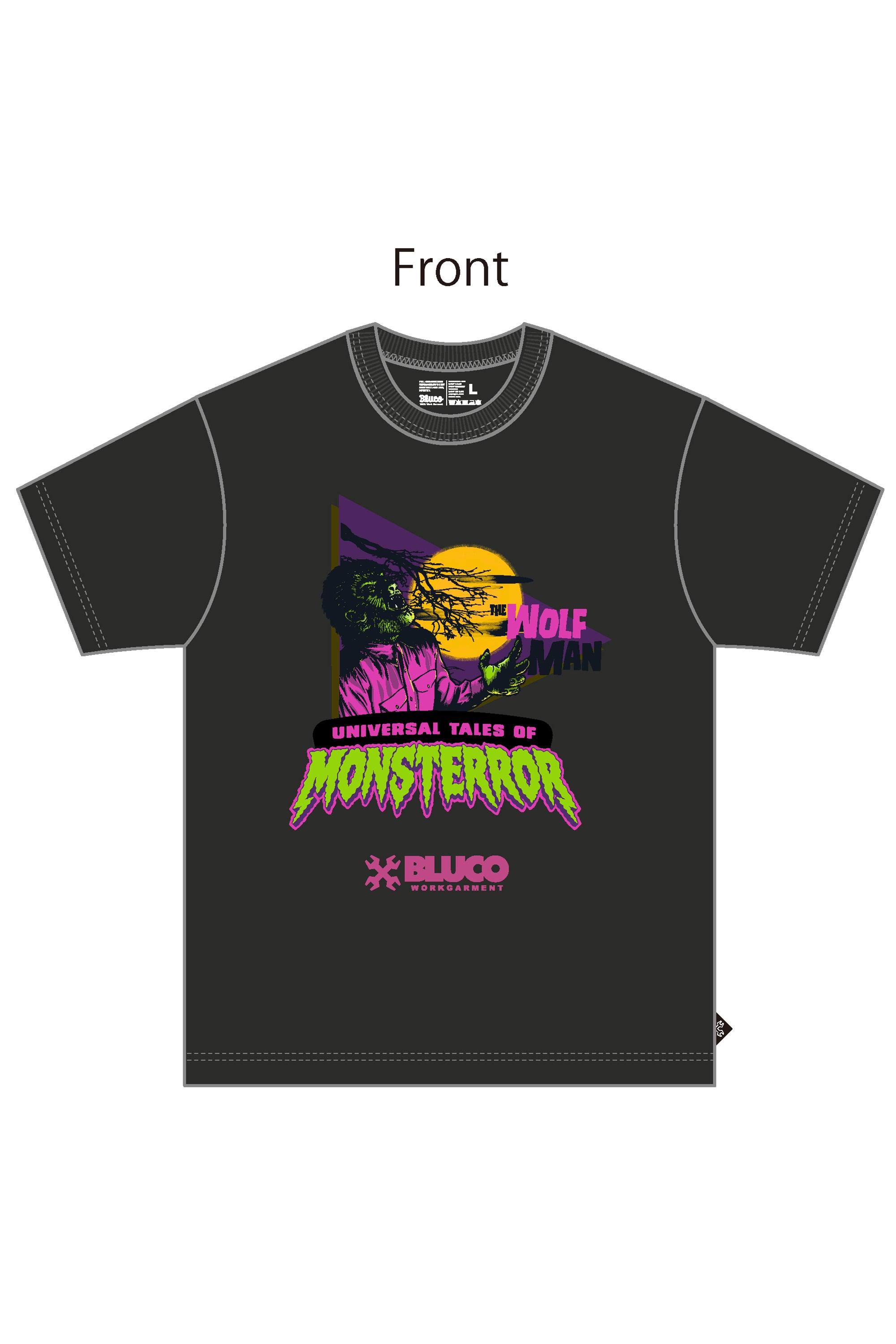 (MONSTERS×BLUCO) プリントTシャツ "The Wolf Man"