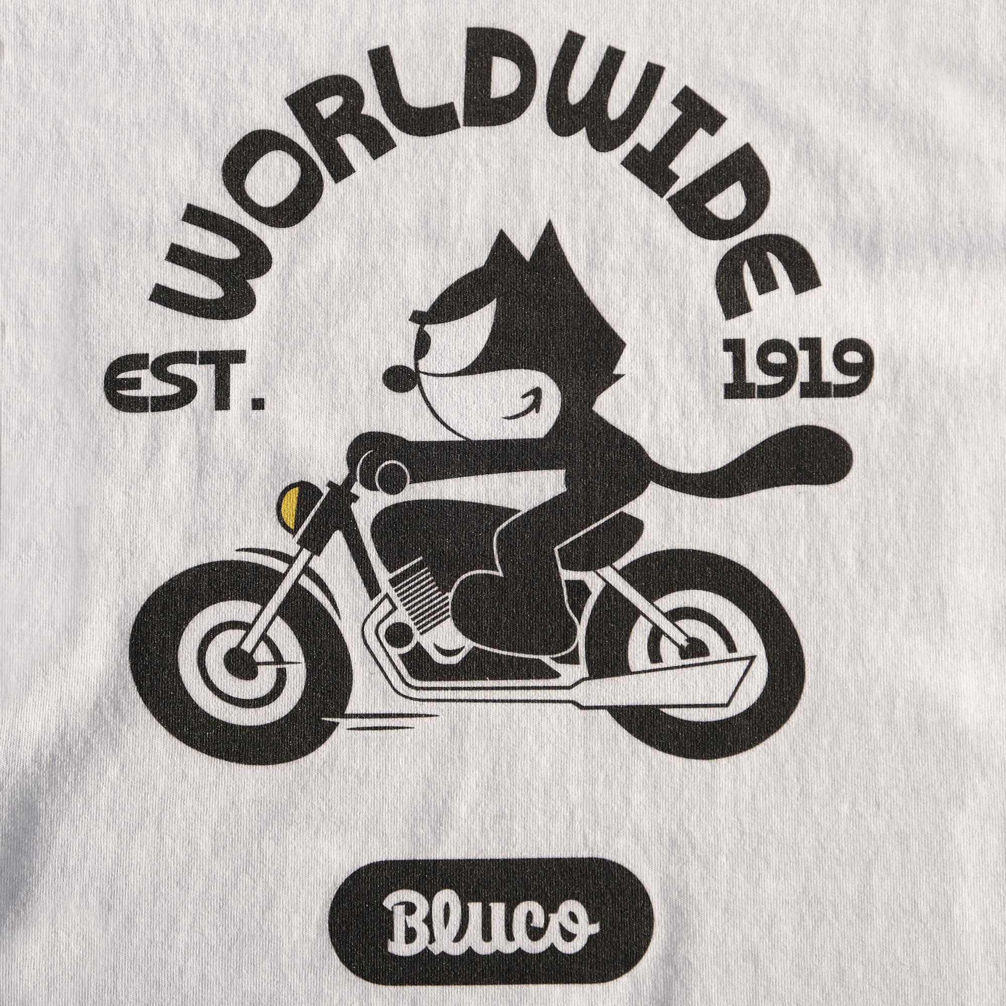 (FELIX×BLUCO) プリントTシャツ "World Wide"