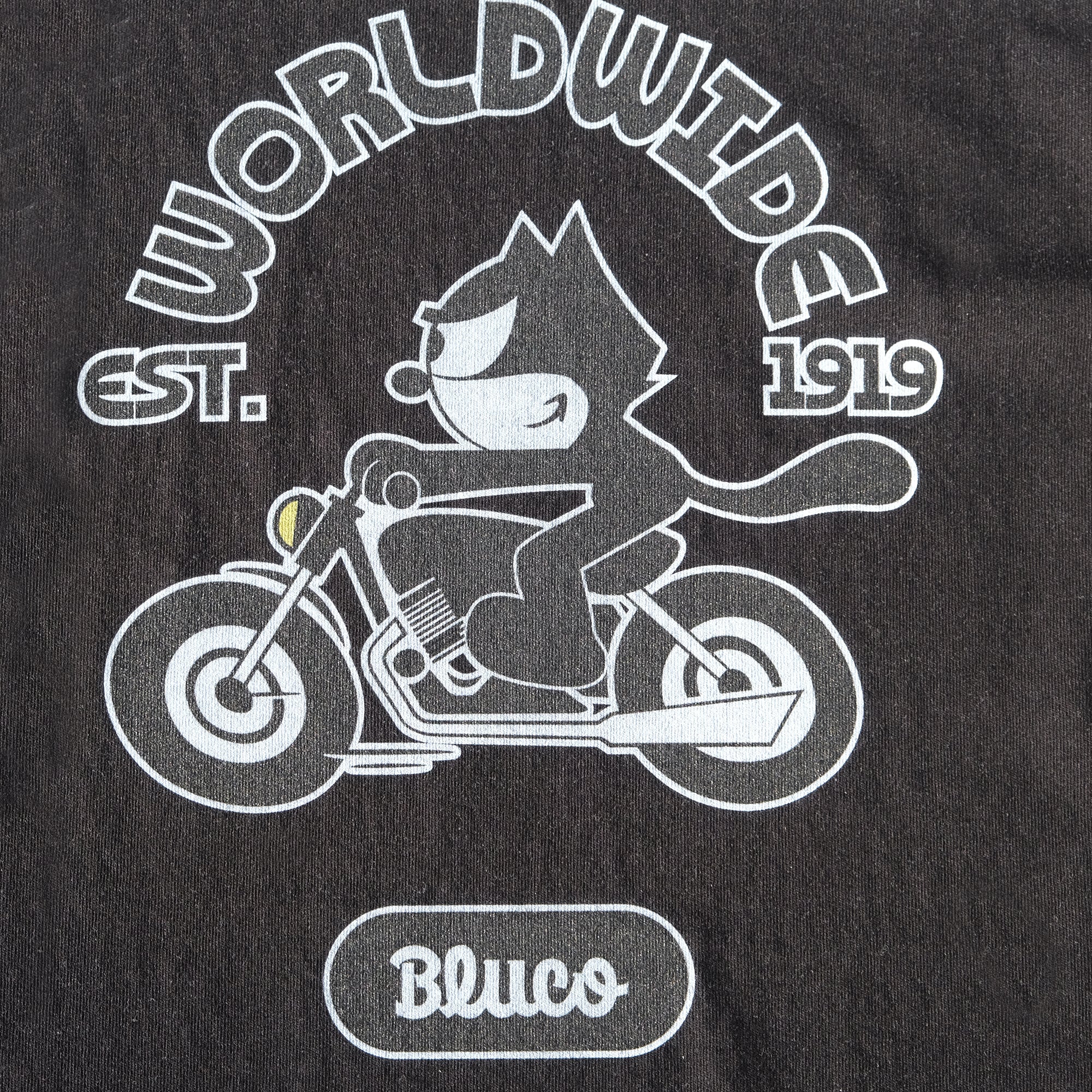 (FELIX×BLUCO) プリントTシャツ "World Wide"