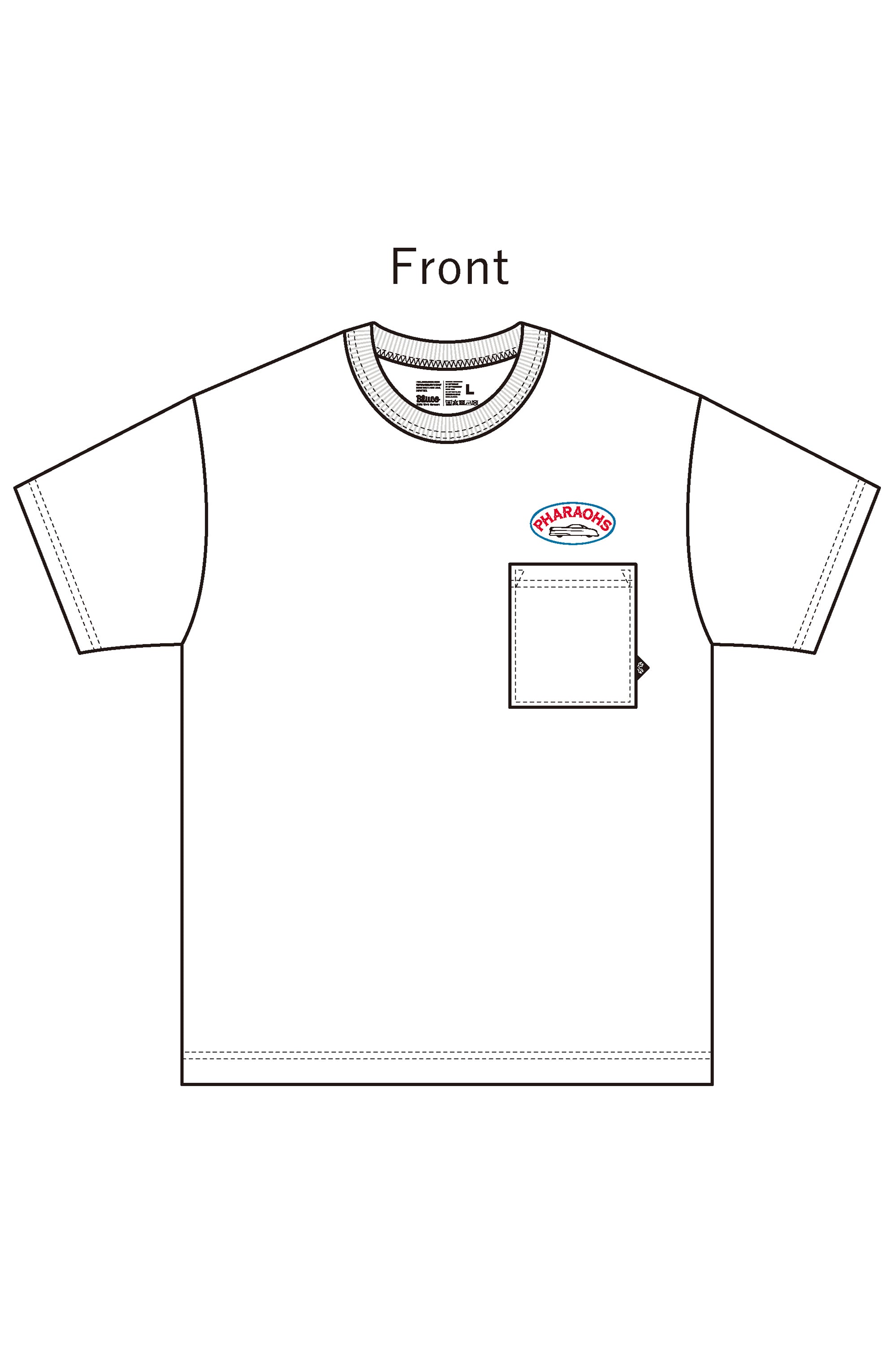 (American Graffiti×BLUCO) ポケットTシャツ "Pharaohs"