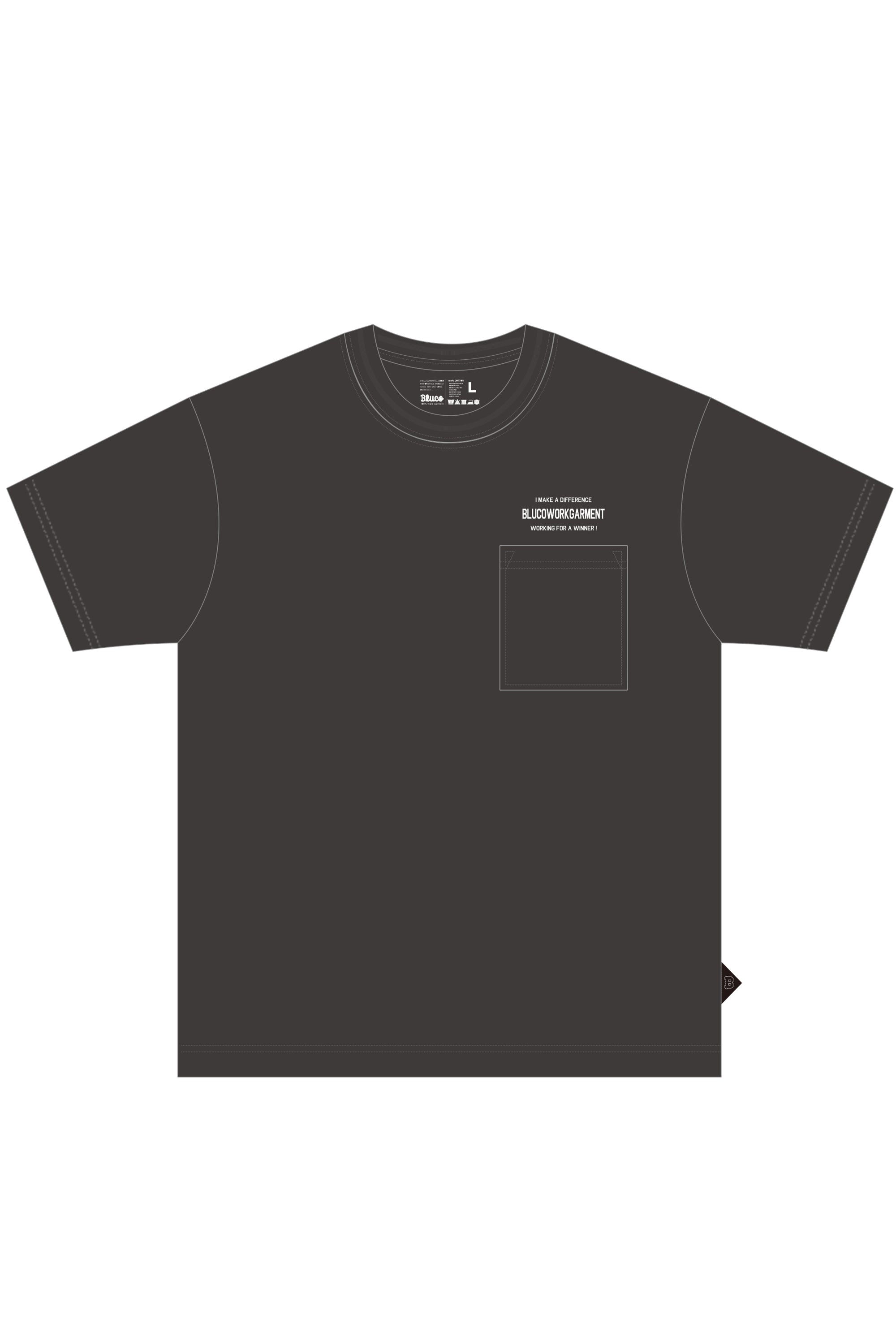 ピグメントポケットTシャツ -Ticket-