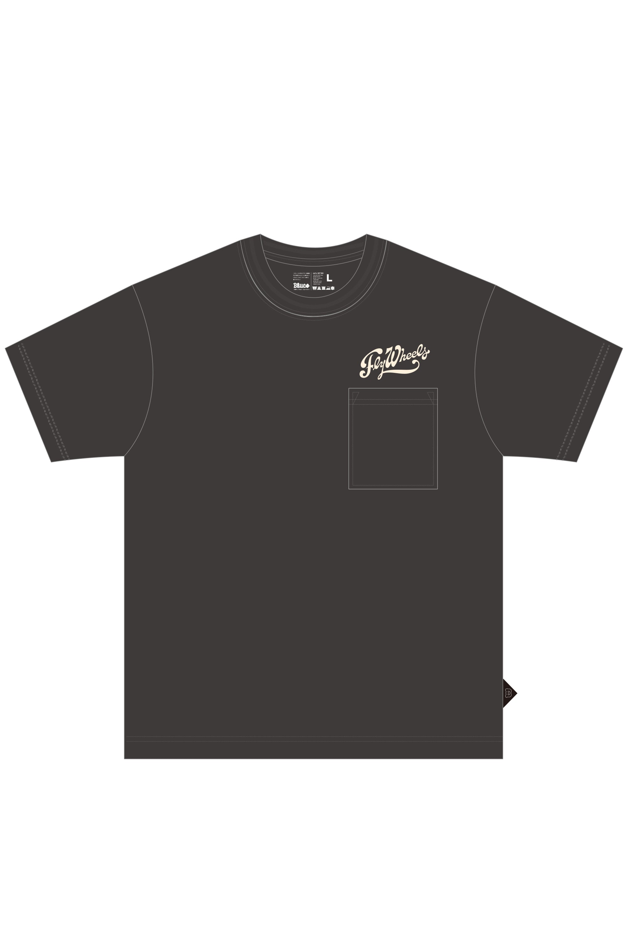 ピグメントポケットTシャツ -Fly Wheels-