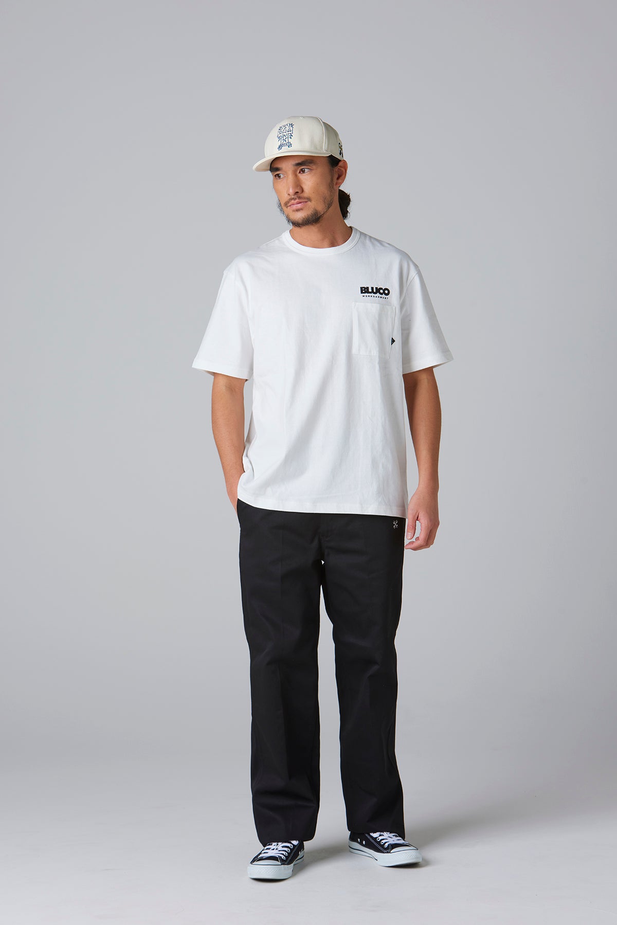 (MOONEYES x DOGTOWN x BLUCO) ポケットTシャツ - Logo-