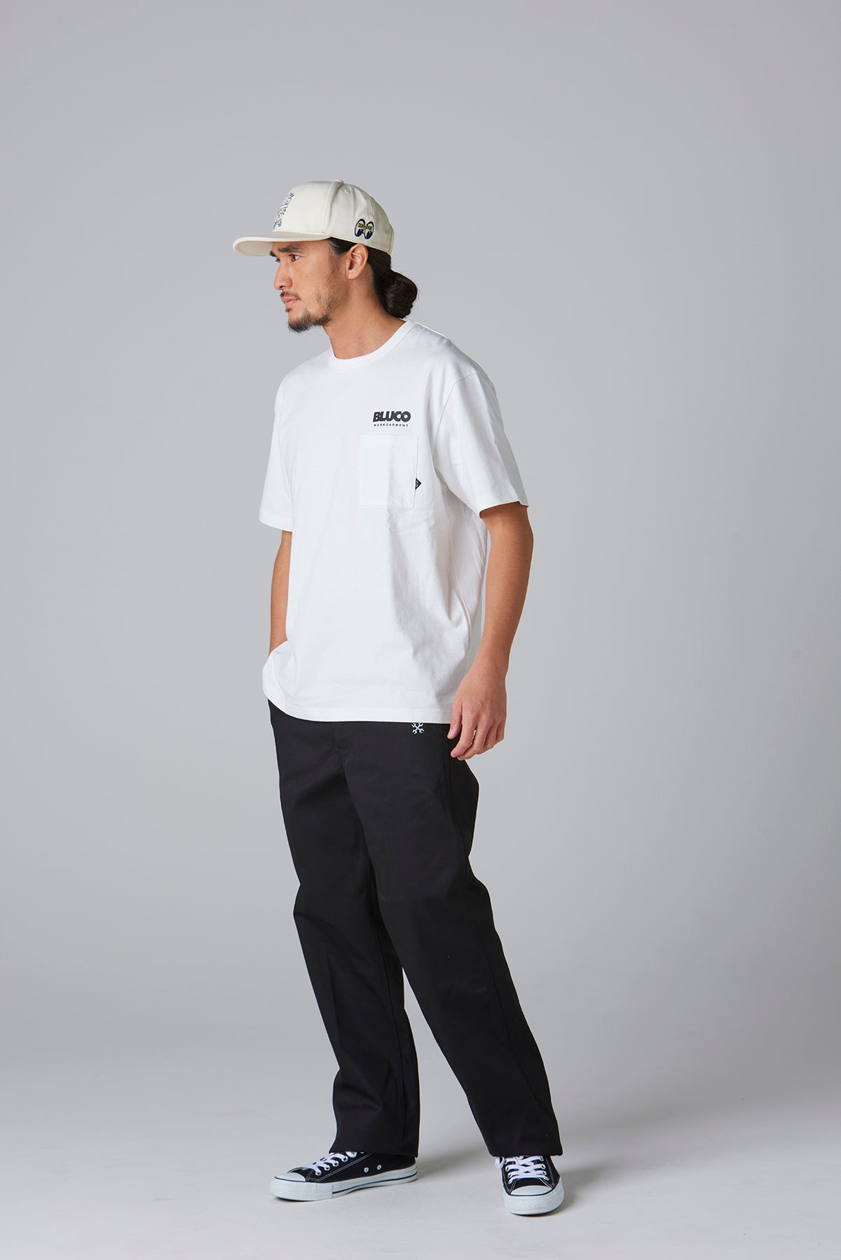 (MOONEYES x DOGTOWN x BLUCO) ポケットTシャツ - Logo-