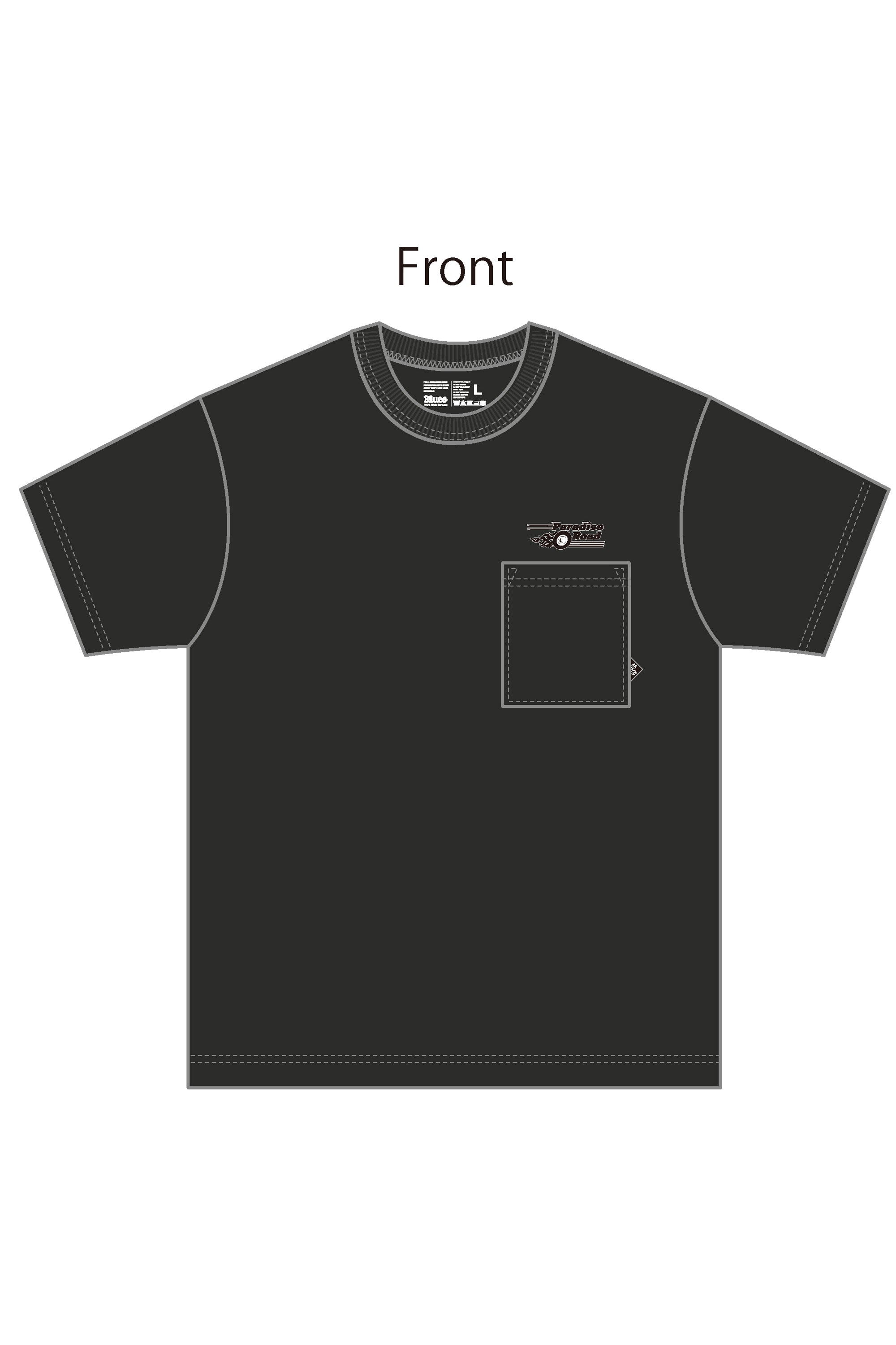 (American Graffiti×BLUCO) ポケットTシャツ "Paradise Road"